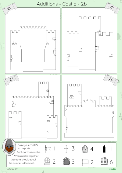 Castle addtions 2b worksheet