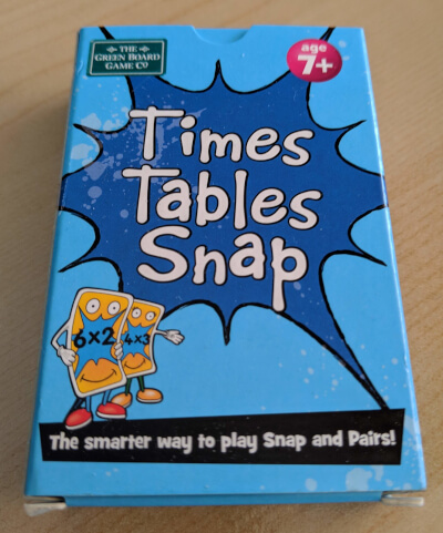 A times table snap game box
