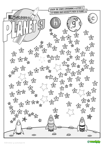 thumbnail image of letter g worksheet 18