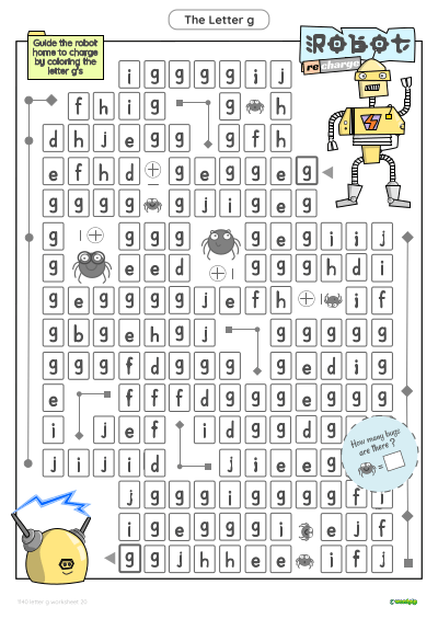 thumbnail image of letter g worksheet 20