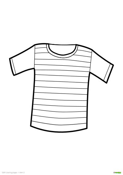 thumbnail image of a t-shirt coloring page 