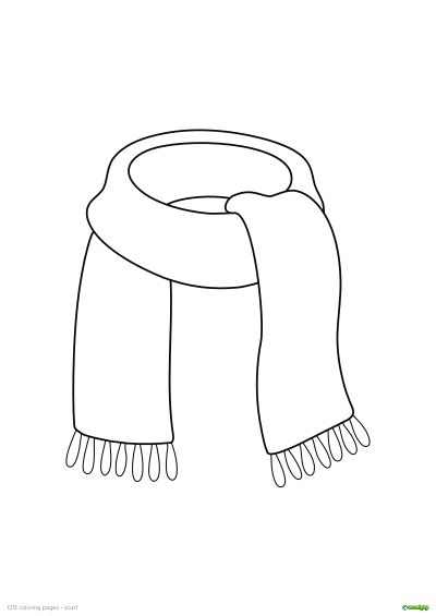 thumbnail image of a scarf coloring page