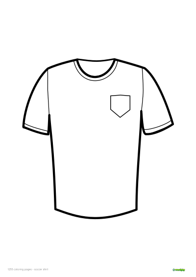 thumbnail image of a soccer shirt coloring page