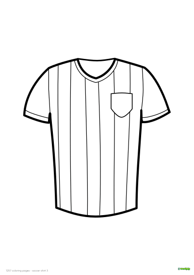 thumbnail image of a soccer shirt coloring page