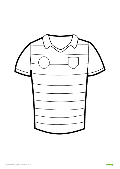 thumbnail image of a soccer shirt coloring page