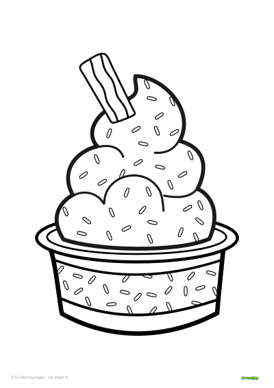 thumbnail of an ice cream 4 coloring page