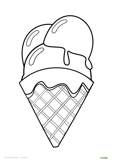 thumbnail of a ice cream 5 coloring page