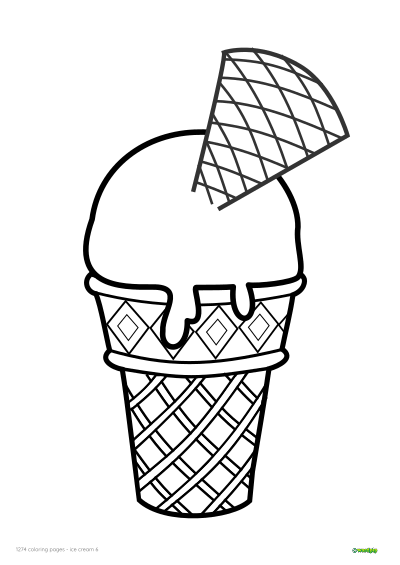thumbnail of an ice cream 6 coloring page