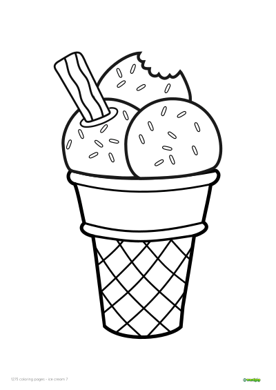 thumbnail of an ice cream 7 coloring page