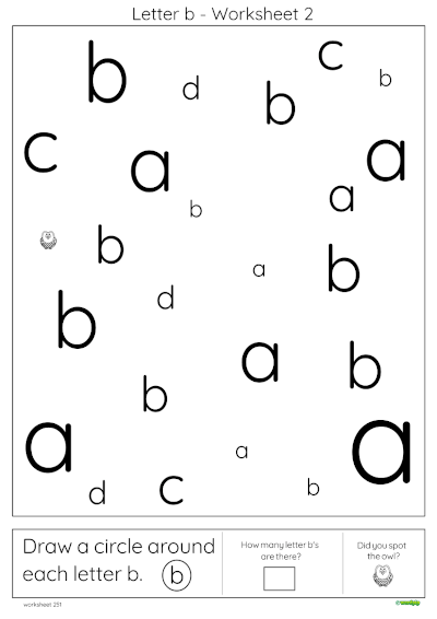 thumbnail of letter b worksheet 2