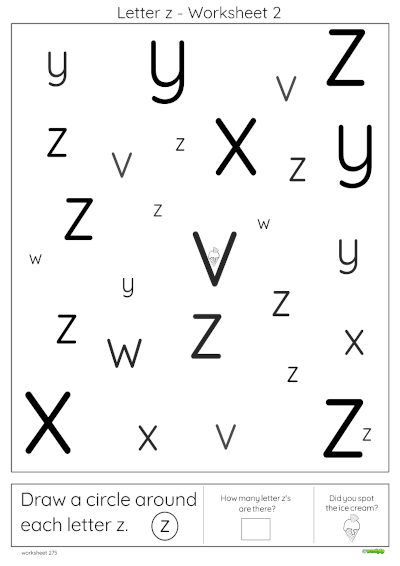 thumbnail image of letter x worksheet 2