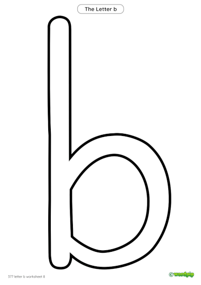 thumbnail image of letter b worksheet 8