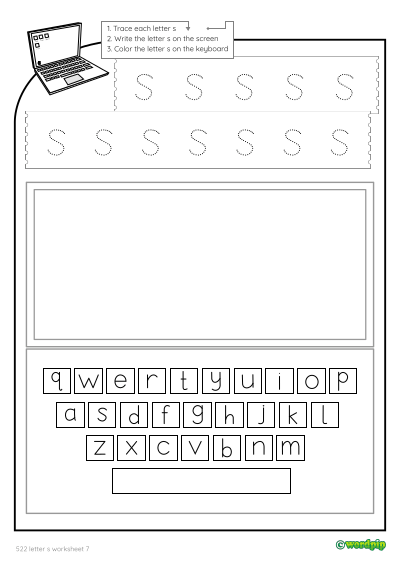 Letter s Worksheets