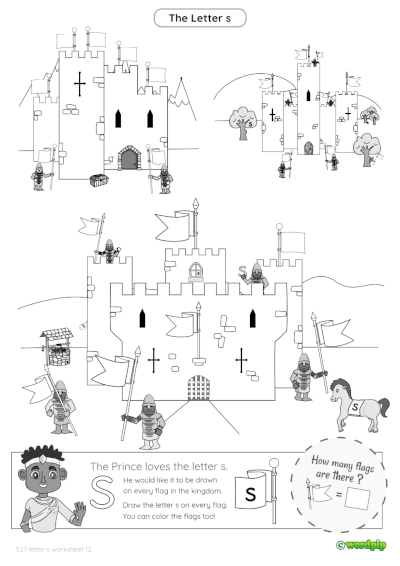 thumbnail of letter s worksheet 12