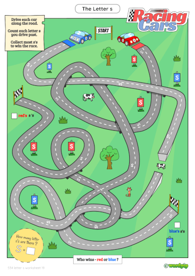 thumbnail of letter s worksheet 19