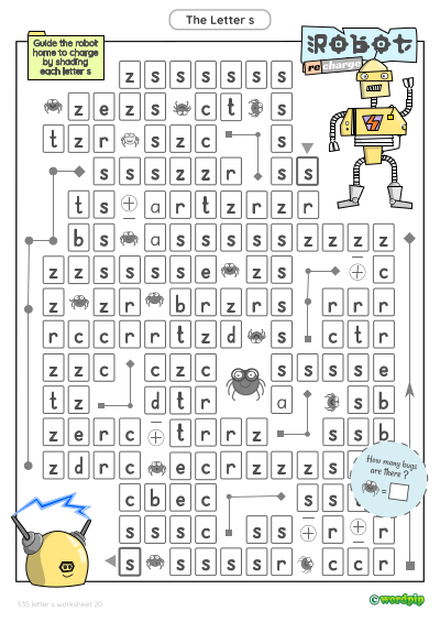 thumbnail of letter s worksheet 20