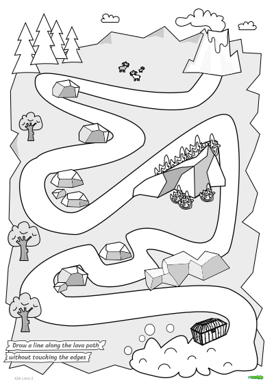  Thumbnail of the Keep Between the Lines worksheet .