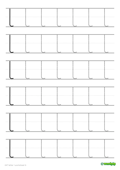 thumbnail image of letter l worksheet 6