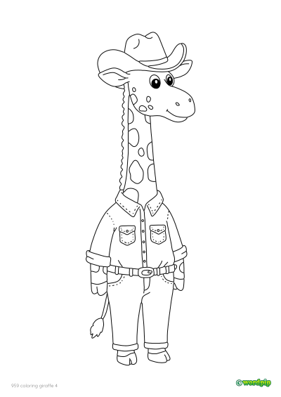 thumbnail image of a giraffe 4 worksheet 