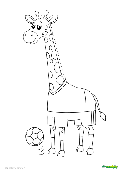 thumbnail image of a giraffe 7 coloring page 
