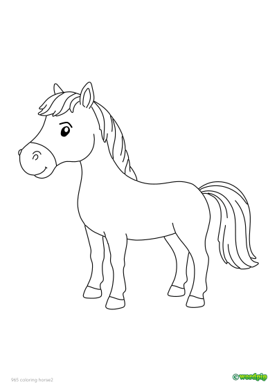 thumbnail image of a second horse worksheet 