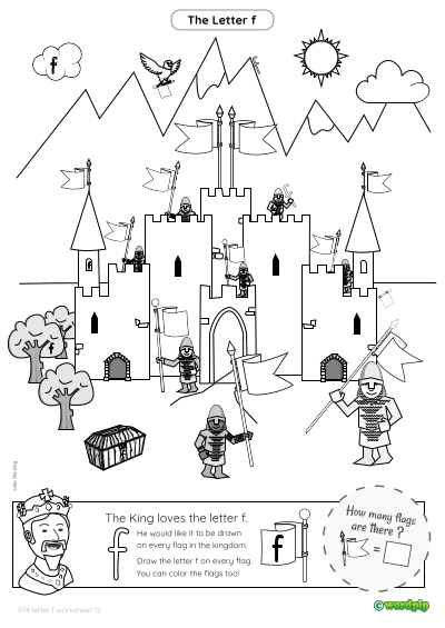 thumbnail of Letter f worksheet 12