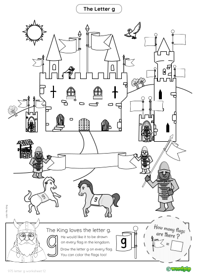 thumbnail image of letter g worksheet 12
