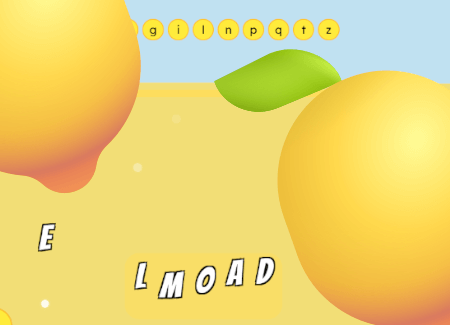 letter bubble game screenshot