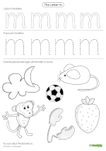 a small letter m worksheet 1 thumbnail