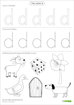 Letter d worksheet 1 thumbnail