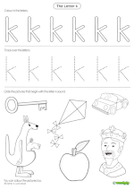 a small letter k worksheet 1 thumbnail