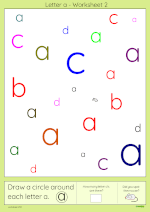 Letter a worksheet 2 thumbnail