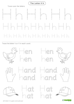 thumbnail of letter h worksheet 3