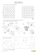 thumbnail of letter e worksheet 4