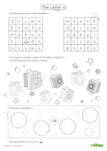 thumbnail of letter o worksheet 5