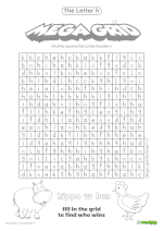 thumbnail of letter h worksheet 5