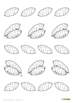 A sweet potato coloring page