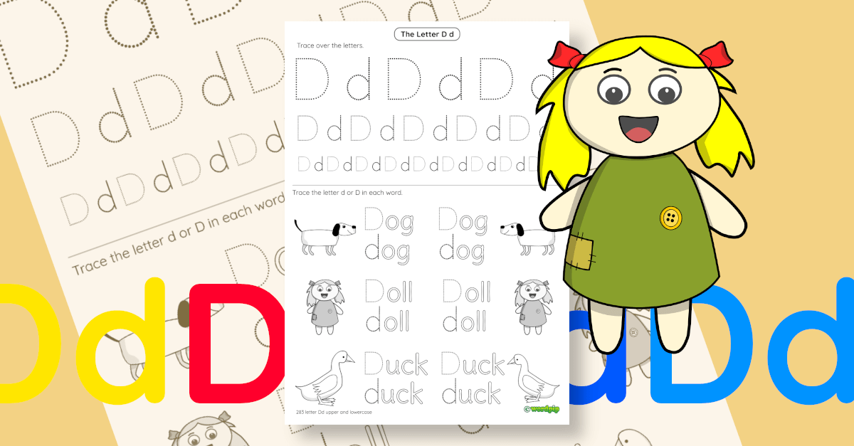 Letter d Worksheet 3